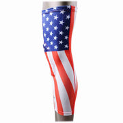 USA FLAG Padded Long Leg Knee Sleeve One Piece