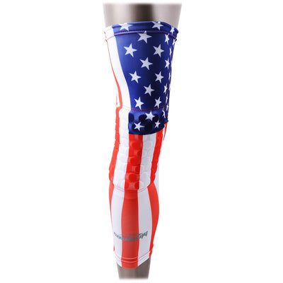 USA FLAG Padded Long Leg Knee Sleeve One Piece