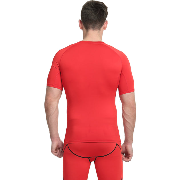 Red compression best sale shirt