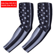 USA Flag Print Arm Sleeves