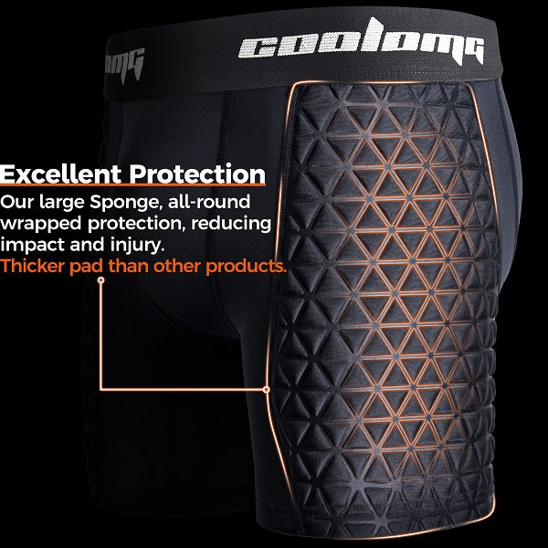 Men Adult Padded Baseball Sliding Shorts with Cup Pocket C01_BE202