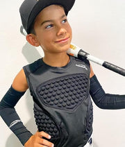 Youth Baseball Chest Protector Padded Compression Vest Shirt For Softball Football Lacrosse CF001
