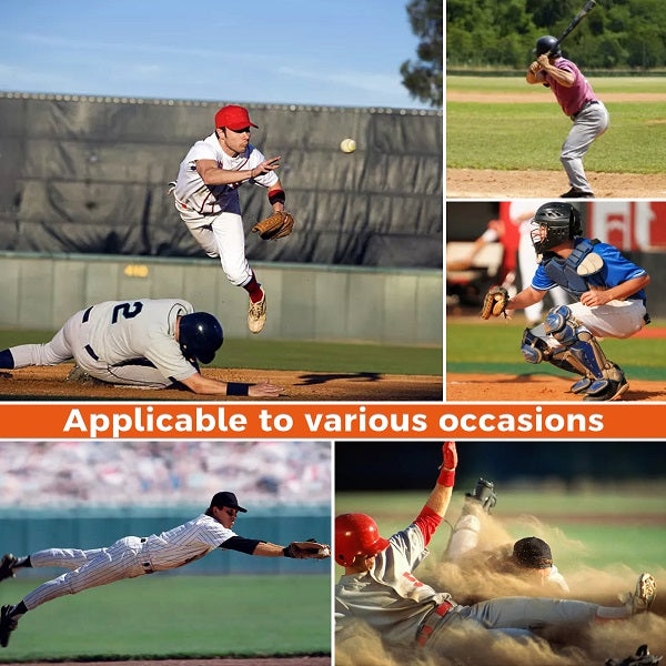 Men's Padded Baseball Sliding Shorts with Athletic Cup Black White MD003