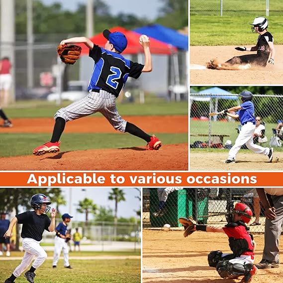 COOLOMG Youth Sliding Shorts with Protective Cup for Baseball Football CF002