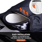 COOLOMG Youth Sliding Shorts with Protective Cup for Baseball Football CF002