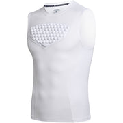 COOLOMG Youth Baseball Chest Protector Padded Compression Shirt Softball Football Lacrosse Rib Heart Sternum Guard