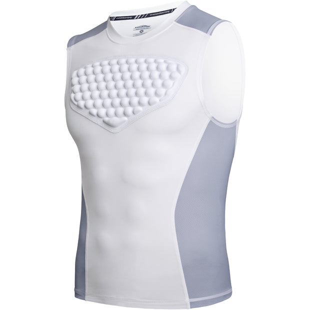 Chemise De Compression Rembourrée Pour Jeunes Protecteur De Poitrine Pour Rugby Baseball Football Basketball Lacrosse Chemise De Compression Rembourrée Pour Jeunes Protecteur De Poitrine Pour Rugby Baseball Football Basketball Lacrosse