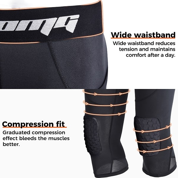 Honeycomb Basketball Knee Pads Short Running Cycling Mountaineering  Equipment Protective Equipment Breathable Leggings Bl19926 - China Stretch  Long Leg Sleeve and Full Leg Compression price | Made-in-China.com