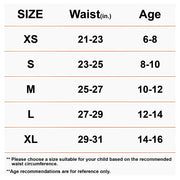 COOLOMG Kids Basketball Leggings with Knee Pads for Youth 3/4 Compression Pants BP001BK_T