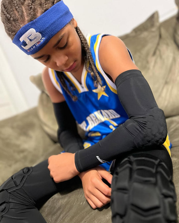 Anti-slip Padded Arm Elbow Sleeve for Basketball Baseball Football Kids Youth Adults SP018