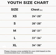 COOLOMG Youth Football Padded Shirt Chest Protector With Shoulder Pads CF004