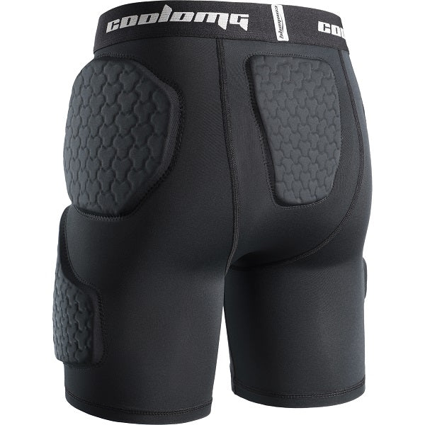 COOLOMG Youth Boys Football Girdle Padded Shorts/Leggings,Integrated Hip,Tailbone,Thigh Pads Girdles for Football Rugby CF005