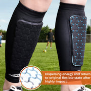 COOLOMG Soccer Shin Guards Shin Pads Calf Compression Sleeves Football CF008
