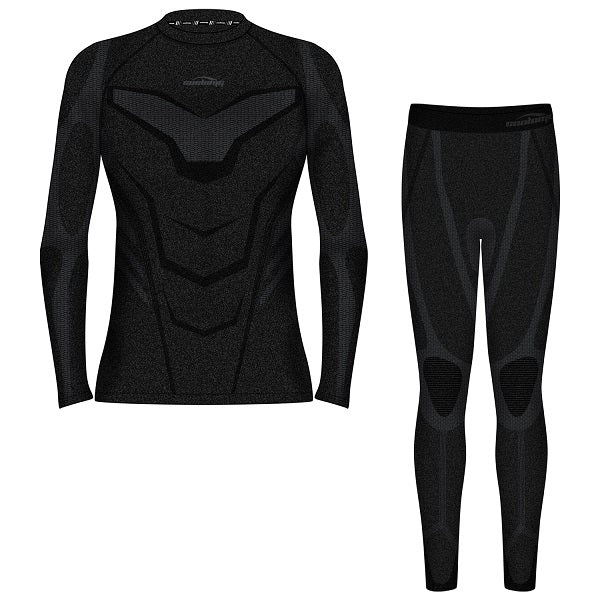 COOLOMG Youth Seamless Base Layer Underwear Shirt and Pants Set CH005