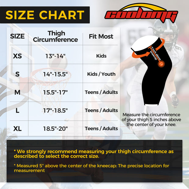 COOLOMG New Basketball Knee Pads Protective Knee Compression Sleeves for Youth Kids Adult