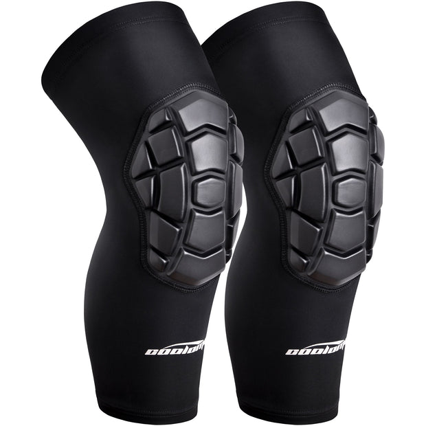 COOLOMG New Basketball Knee Pads Protective Knee Compression Sleeves for Youth Kids Adult