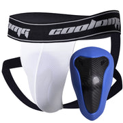 COOLOMG MMA Jock Straps with Cup for Men Adult 4-Straps Athletic Supporters with Groin Cup for BJJ Boxing Muay Thai Wrestling MD004