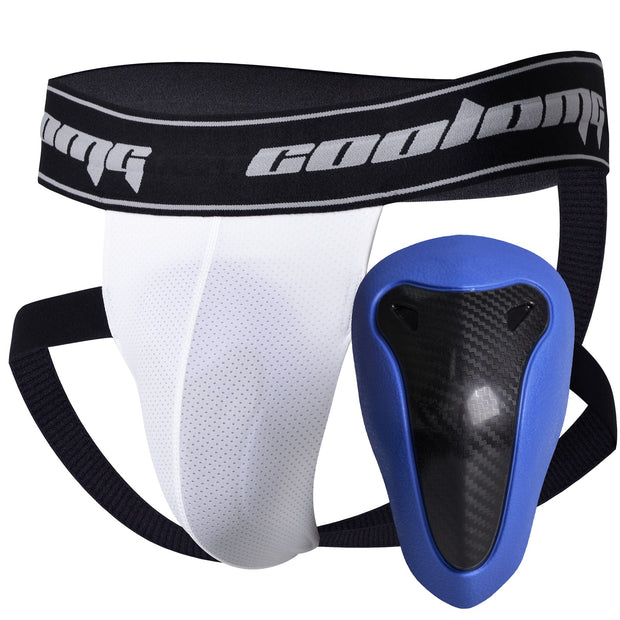 COOLOMG MMA Jock Straps with Cup for Men Adult 4-Straps Athletic Supporters with Groin Cup for BJJ Boxing Muay Thai Wrestling MD004