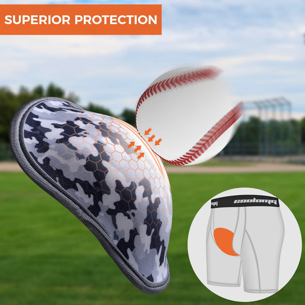 COOLOMG Athletic Cup Flex Protective Adult & Youth Cup for Baseball, Football, Lacrosse, Hockey, MMA