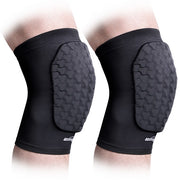 COOLOMG Basketball Knee Pad for Kids Youth Adult, Compression Anti-slip Knee Sleeve for Baseball Volleyball Football, Sports Knee Protector (1 Pair) SP012T