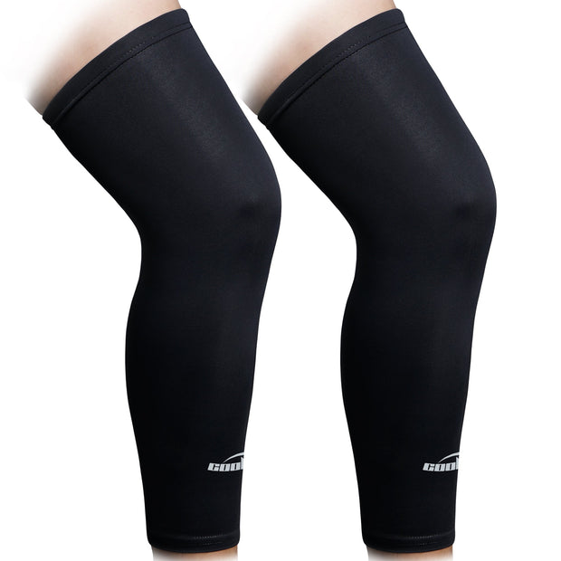 COOLOMG Basketball Knee Pad For Kids Youth Adult Compression Anti Slip Knee Sleeve For Volleyball Football Sports Knee Protector Pair Black L