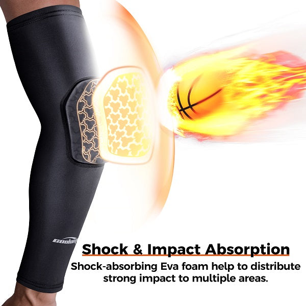 Anti-slip Padded Arm Elbow Sleeve for Basketball Baseball Football Kids Youth Adults SP018