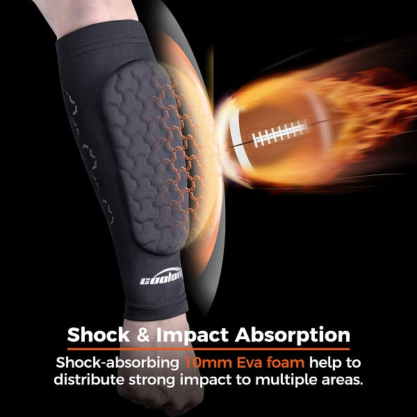 Football Forearm Pad with Stick Grips Padded Forearm Sleeve SPH01