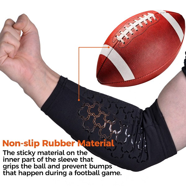 Football Forearm Pad with Stick Grips Padded Forearm Sleeve SPH01