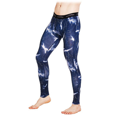 Navy Lightning Compression Pants