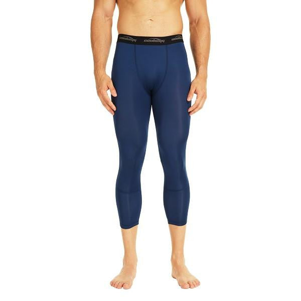 COOLOMG Dark Blue 3/4 Compression Tights Capri Running Pants Leggings Quick  Dry For Men Youth Boy – COOLOMG - Football Baseball Basketball Gears