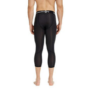 Black Men's Compression Running 3/4 Tights Capri Pants SP028