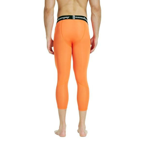 Orange 3/4 Compression Tights