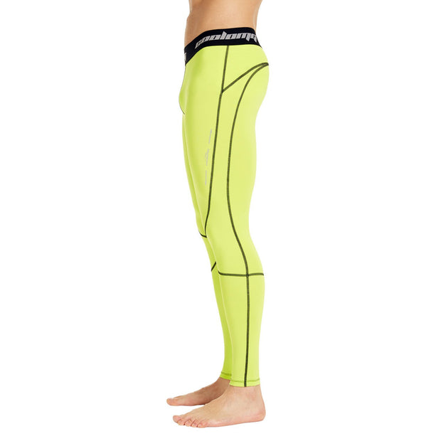Yellow Compression Tights Pants for Men & Youth Boys