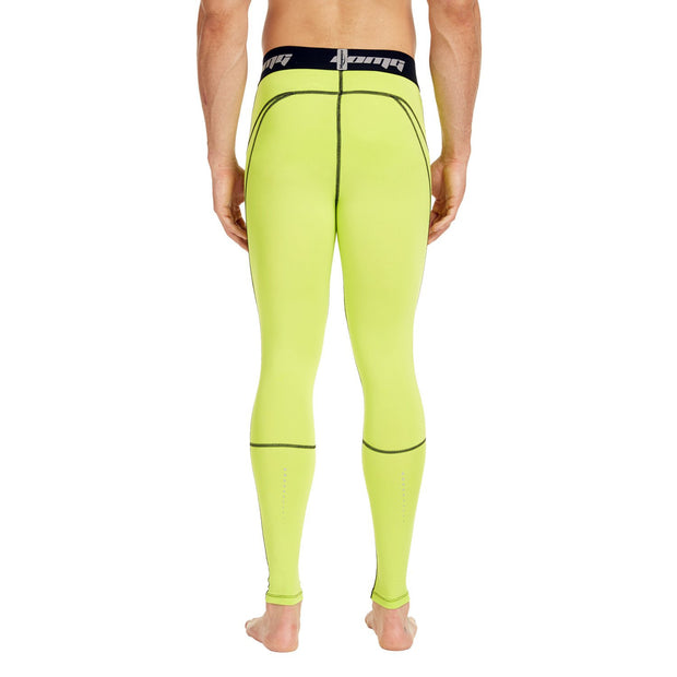 Yellow Compression Tights Pants for Men & Youth Boys