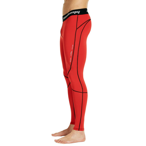 Dark Red Compression Tights Pants