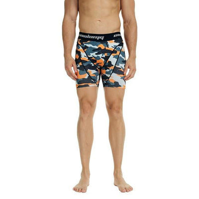 Men's Orange Camo 6'' Fitness Shorts