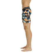 Men's Orange Camo 6'' Fitness Shorts