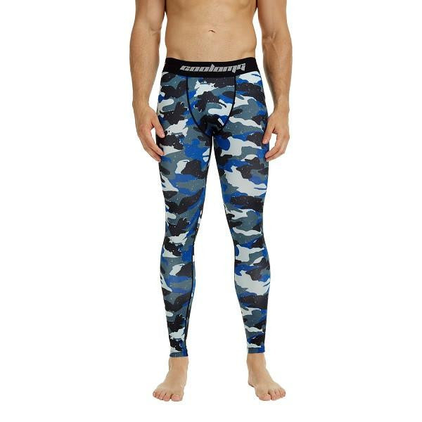 Navy Camo Compression Pants