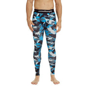 Light Navy Camo Compression Pants