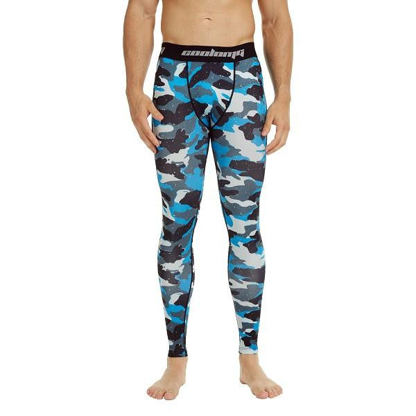 Light Navy Camo Compression Pants