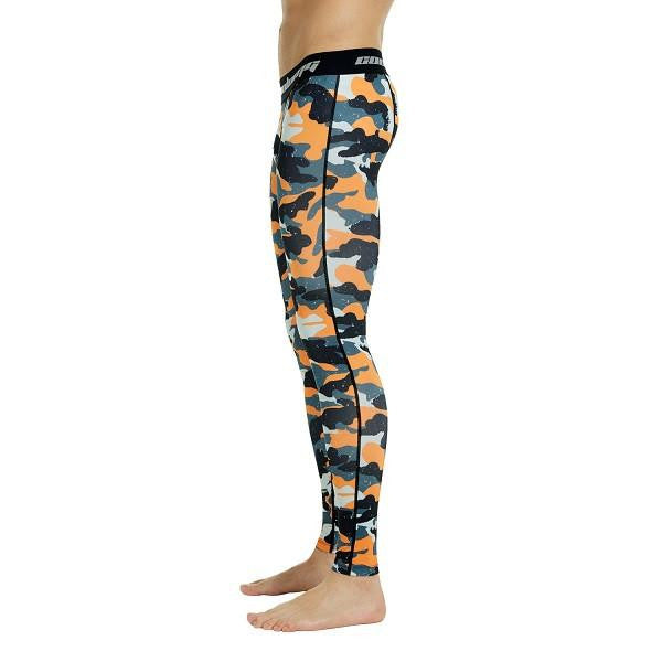 Orange Camo Compression Pants