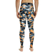 Orange Camo Compression Pants