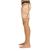 Men's Light Orange Camo Fitness Shorts