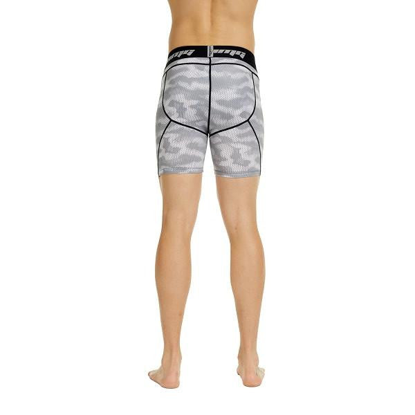 Men's Light Gray Camo Fitness Shorts