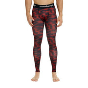 Red Camo Compression Tights Pants
