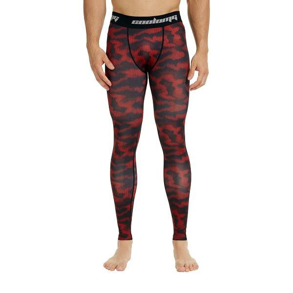 Red Camo Compression Tights Pants