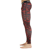 Red Camo Compression Tights Pants