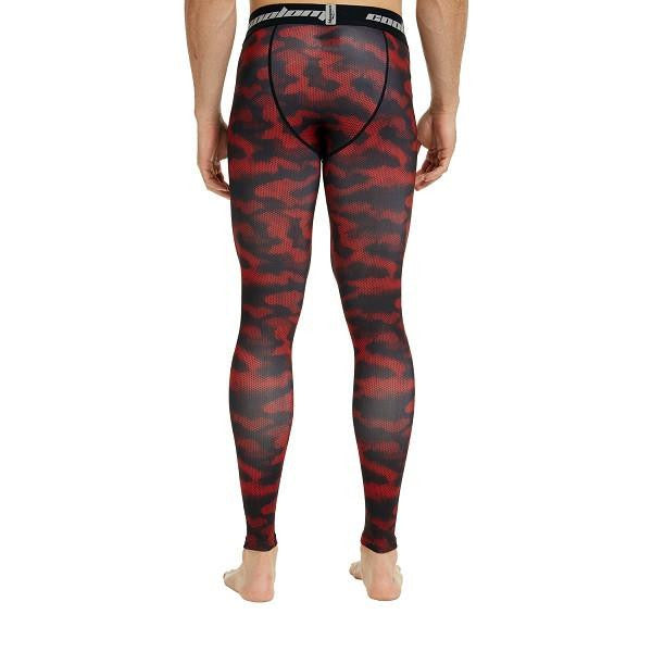 Red Camo Compression Tights Pants