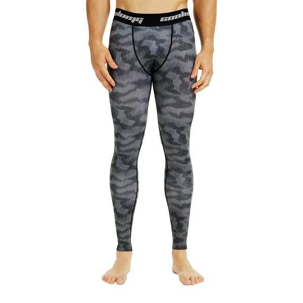 Camo Black Compression Tights Pants