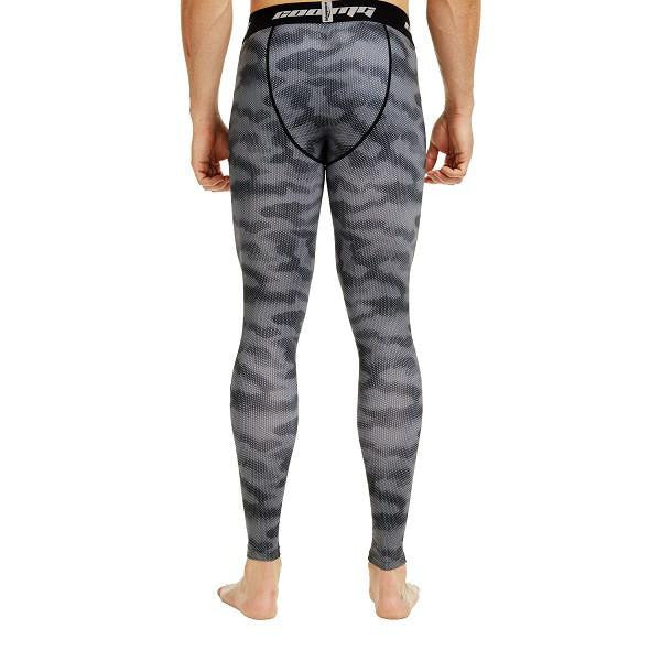 Camo Black Compression Tights Pants